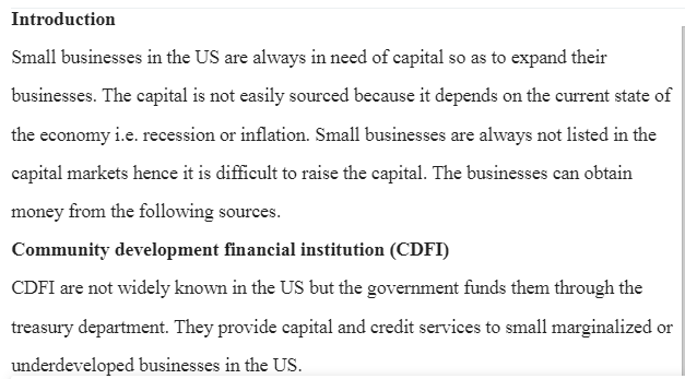 Identifying Venture Financing Possibilities