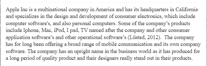 Internal Factors Affecting Apple’s Performance