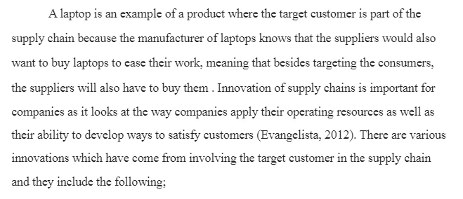 Involving the Target Customer in the Supply Chain