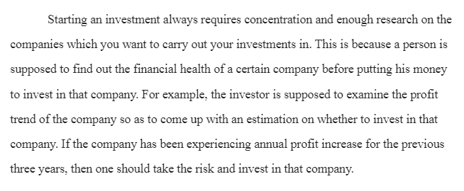 Making Stock Market Investment Decision