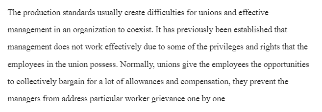 Managements and Unions Relations