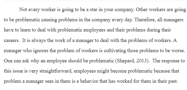 Managing Employees' Problems