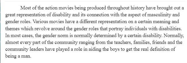 Masculinity and Social Gender Norms in Movies