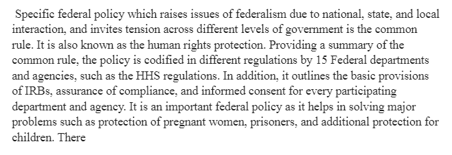 Policy-making in the Federal System