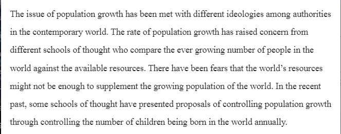 Population Control