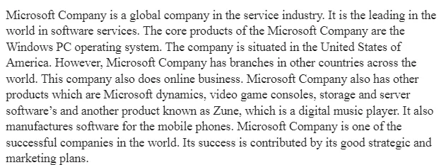 Principles of Marketing Applied in Microsoft Company