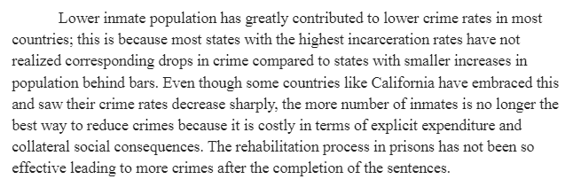 Prison Population Size and Crime Rate