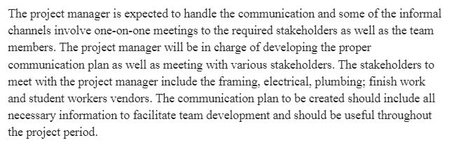 Project Team and Stakeholder Management