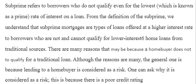 Pros and Cons of Subprime Mortgages