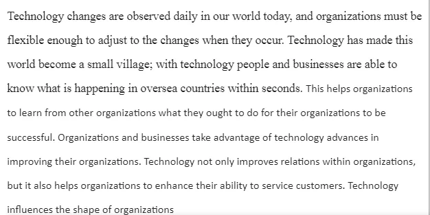 Relations Between Technology and Organisations and Employees