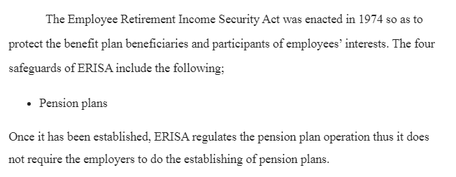 Safeguards of ERISA