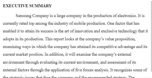 Samsung Strategic Audit