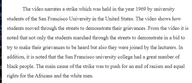 San Francisco University Strike Against Racism