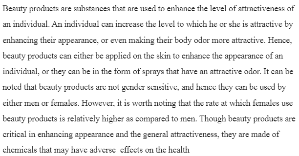 Side Effects of Beauty Products
