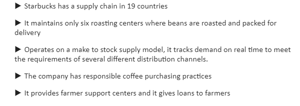 Starbucks Supply Chain 