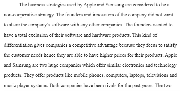 Strategic Management of Apple Inc. and Samsung Group