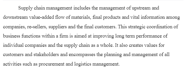 Supply Chain Design and Implementation