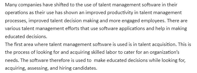 Talent Management Software Applications