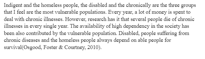 Understanding the Scope of Vulnerable Populations