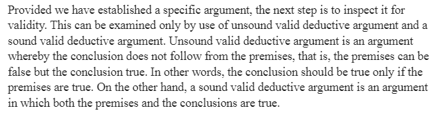 Unsound and Sound Valid Deductive Arguments