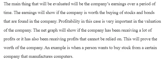 Valuation of a Firm’s Financial Assets