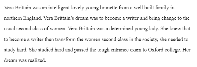 Vera Brittain and World War I