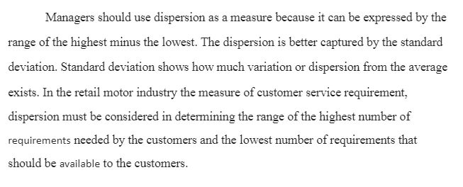 Data Dispersion and Variation Levels