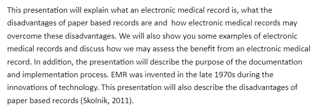 Financial Implications of Implementing Electronic Medical Records