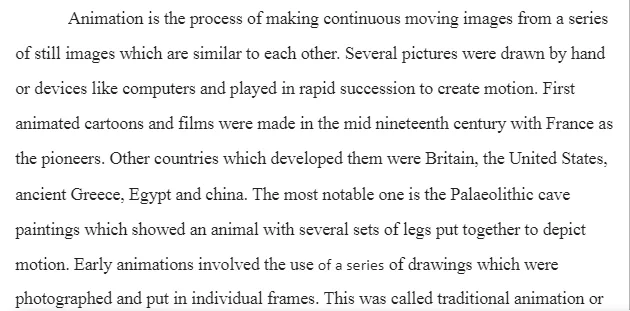 Influence of Computer Technology on Animation