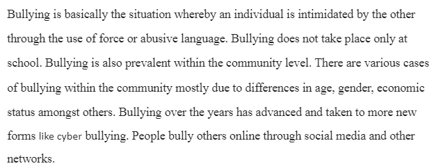 Information Trail-Bullying