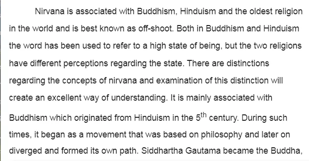 Nirvana and Meditation Religion