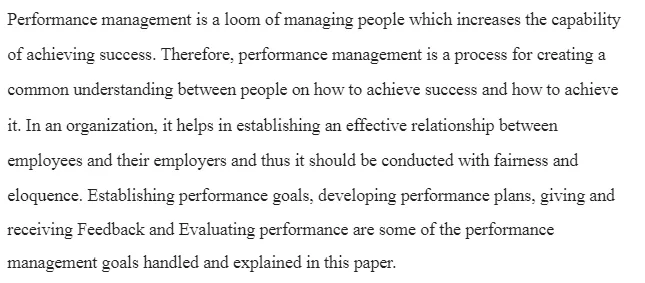 Performance Management Process Phases