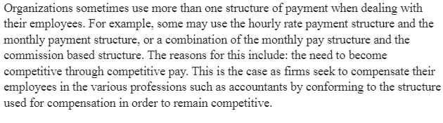 Reasons For Using Multiple Pay Structures in Organizations