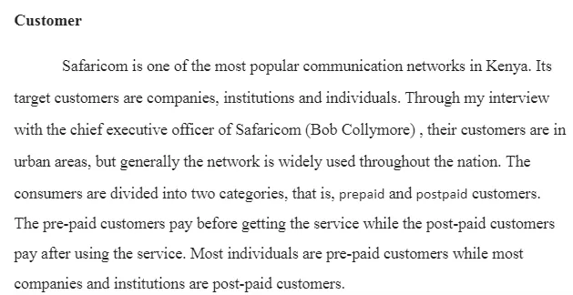 Safaricom Market Position Analysis