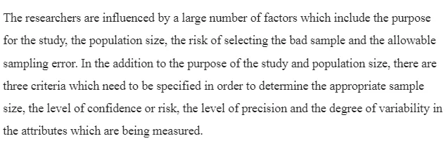 Sample Size Determination