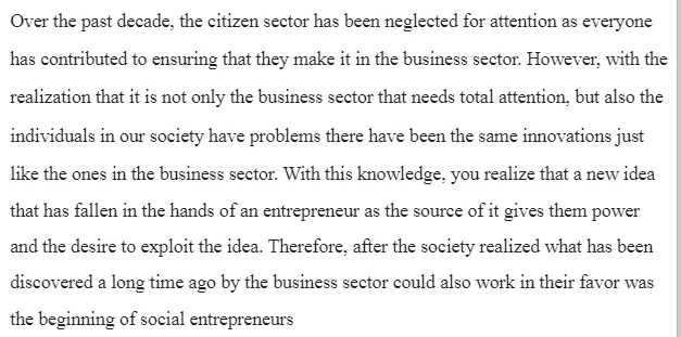 Social Entrepreneurship