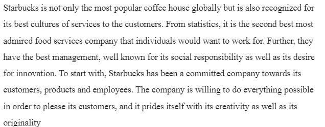 Starbucks’ Organizational Culture and Management Traits