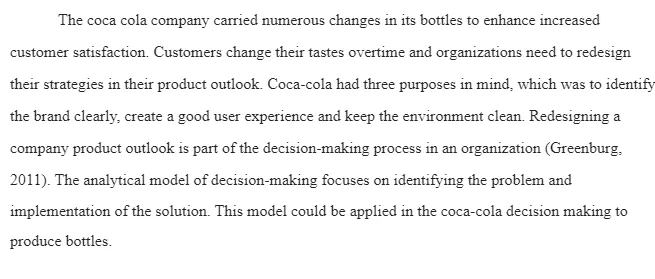 Case Analysis-Coca-Cola-Deciding on the Look