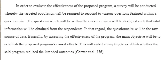 Health Program Effectiveness Evaluation