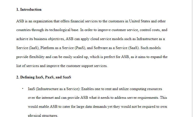 Cloud Service Model