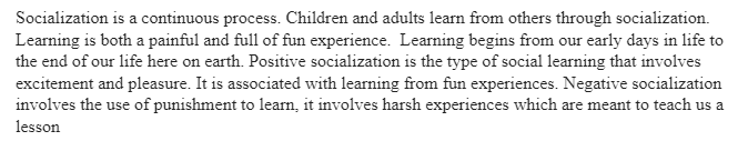 Gender Socialization and Professional Socialization