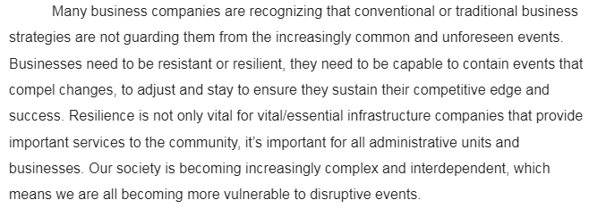Organizational Resilience