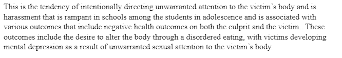 Trends of Bullying-Peer Harassment and Disordered Eating