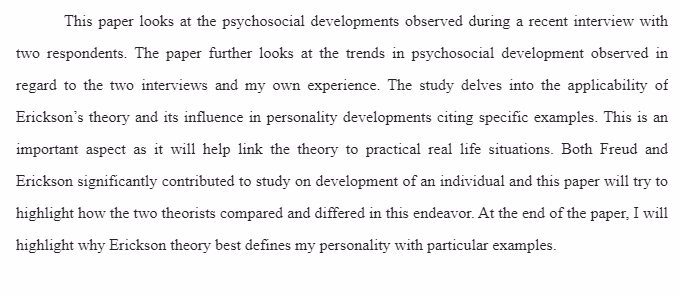 Development throughout the Lifespan-Erickson & Freud Theories