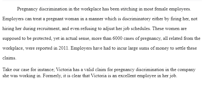 Employment Equality under the Pregnancy Discrimination Act