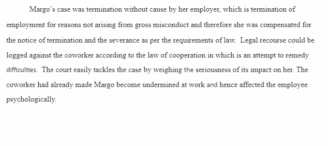 Employment Law-Termination Without Cause and Defamation 