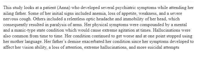Freud’s and Jung’s Theories in Ann O Case