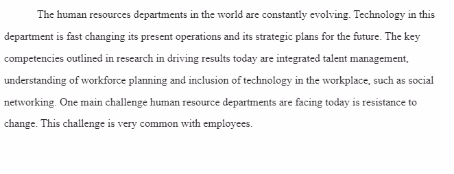 HR Challenges in Relation to People and Technology