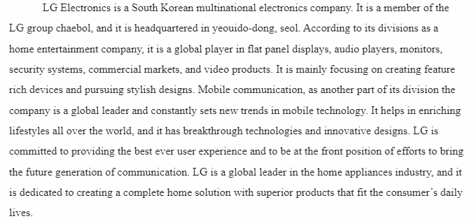 LGE’s Human Resources Strategy