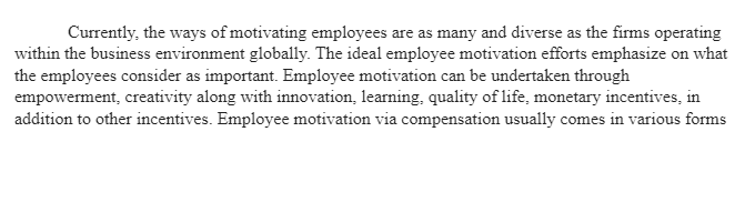 Motivating Employees through Compensation and Benefits